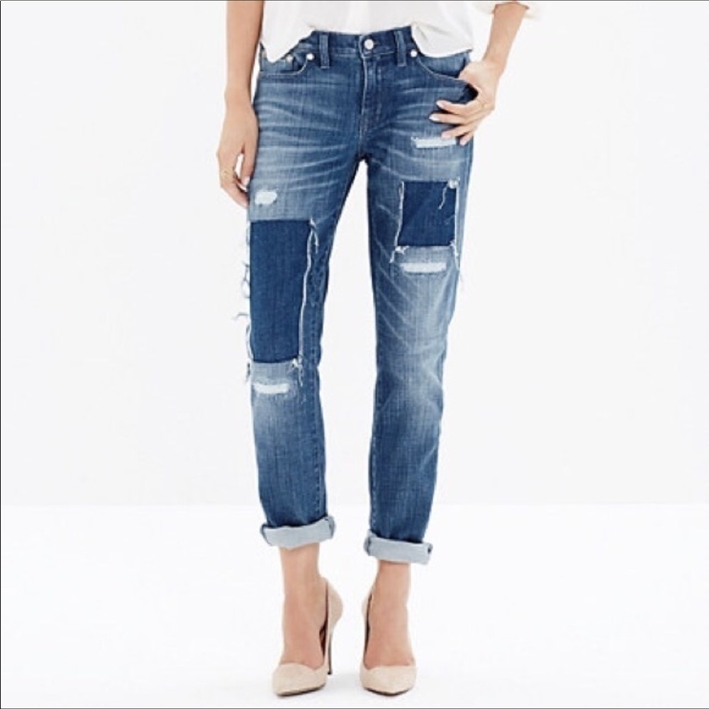 MADEWELL Slim Boyjean Patched Up Edition Size 27